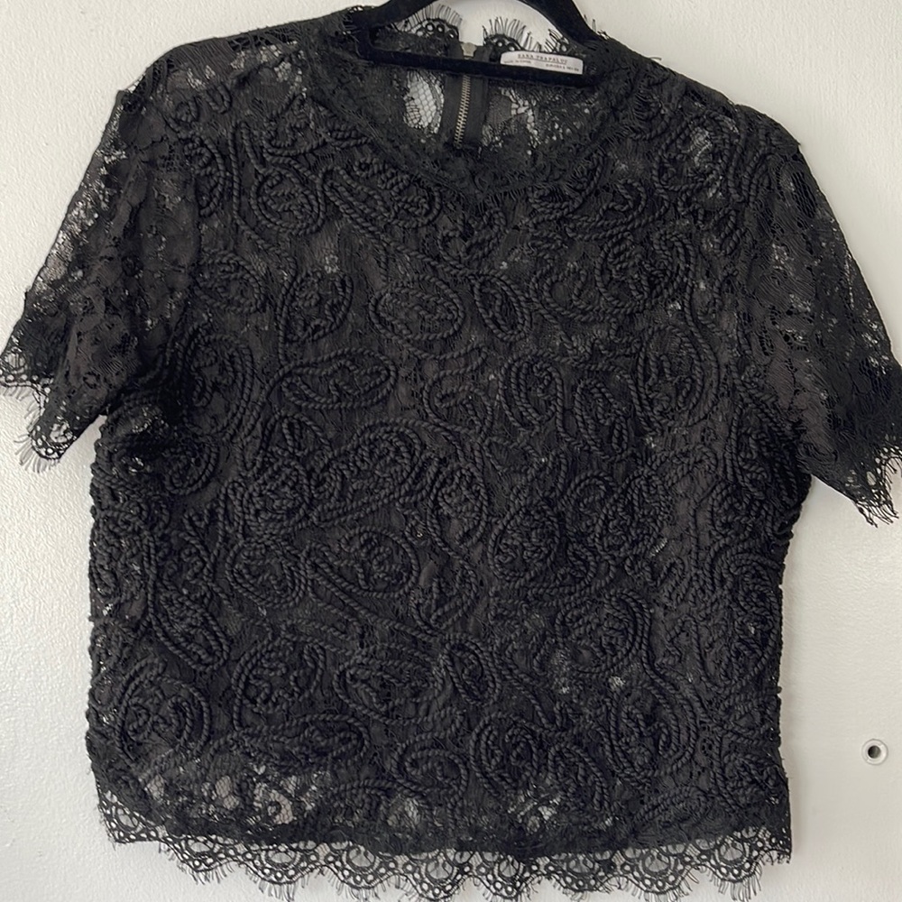 Black Lace Blouse